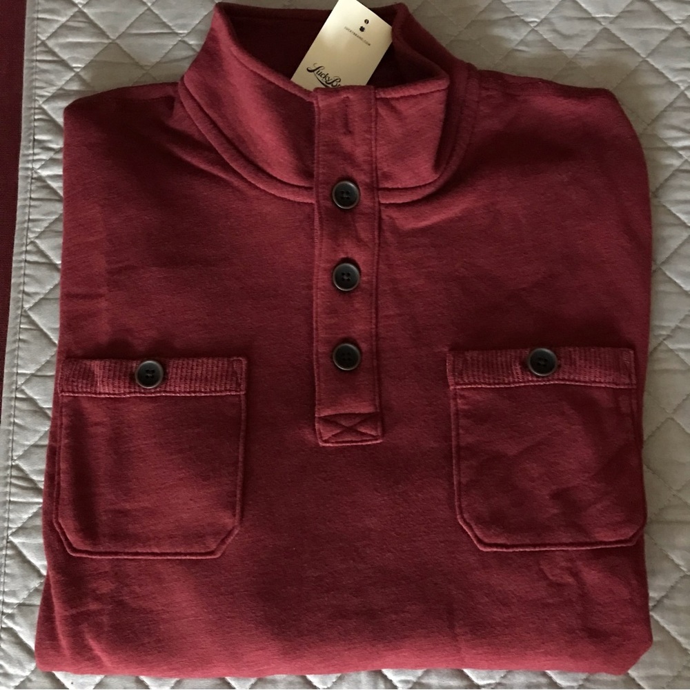 Lucky Brand Sweater with Front Buttons and Chest Pockets - Size Large - New